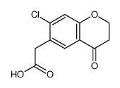 2-(7-chloro-4-oxo-2,3-dihydrochromen-6-yl)acetic acid Structure