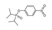 Diisopropylphosphinic acid p-nitrophenyl ester结构式