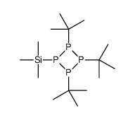 trimethyl-(2,3,4-tritert-butyltetraphosphetan-1-yl)silane Structure