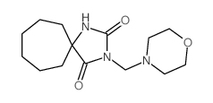 1,3-Diazaspiro[4.6]undecane-2,4-dione,3-(4-morpholinylmethyl)- Structure