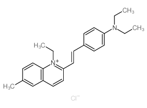 N,N-diethyl-4-[(E)-2-(1-ethyl-6-methyl-2H-quinolin-2-yl)ethenyl]aniline结构式