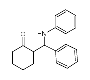 2-(苯基(苯基氨基)甲基)环己酮结构式