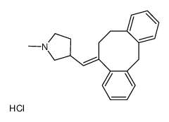 3-[(Z)-10,11-dihydro-5H-dibenzo[2,1-b:1',2'-f][8]annulen-12-ylidenemethyl]-1-methylpyrrolidin-1-ium,chloride Structure