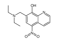7-(diethylaminomethyl)-5-nitroquinolin-8-ol Structure
