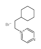 1-(2-cyclohexylethyl)-4H-pyrazine structure