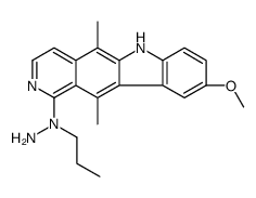 1-(amino-3-propylamino)-5,11-dimethyl-9-methoxy-6H-pyrido(4,3-b)carbazole Structure