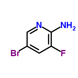 2-氨基-5-溴-3-氟吡啶结构式