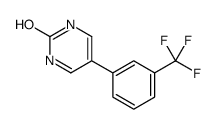 5-[3-(trifluoromethyl)phenyl]-1H-pyrimidin-2-one结构式