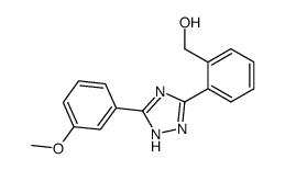 o-[5-(m-Methoxyphenyl)-1H-1,2,4-triazol-3-yl]benzyl alcohol结构式