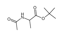 DL-N-acetyl alanine t-butyl ester结构式