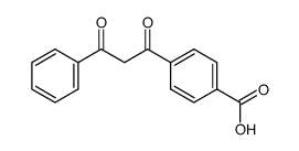 4-(3'-phenyl-3'-oxopropionyl)benzoic acid结构式