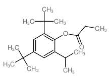 Phenol,2,4-bis(1,1-dimethylethyl)-6-(1-methylethyl)-, 1-propanoate structure