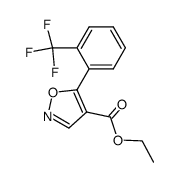 5-(2-trifluoromethyl-phenyl)-isoxazole-4-carboxylic acid ethyl ester Structure