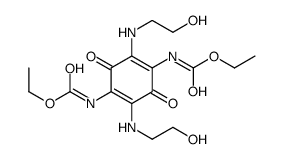 2,5-bis(2-hydroxyethylamino)-3,6-bis(carboethoxyamino)-1,4-benzoquinone Structure