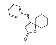 4-phenylsulfanyl-1-oxaspiro[4.5]dec-3-en-2-one结构式
