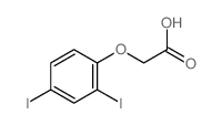 Acetic acid,2-(2,4-diiodophenoxy)-结构式