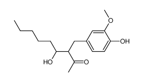 4-hydroxy-3-(4-hydroxy-3-methoxybenzyl)nonan-2-one Structure