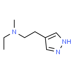 1H-Pyrazole-4-ethanamine,N-ethyl-N-methyl-(9CI) structure