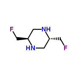 Piperazine, 2,5-bis(fluoromethyl)-, trans- (9CI) structure