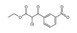 ethyl 2-chloro-3-(3-nitrophenyl)-3-oxopropanoate结构式