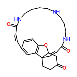 (2Z,16Z)-22-Oxa-5,9,14-triazatetracyclo[16.9.2.01,23.021,28]nonacosa-2,16,18,20,28-pentaene-4,15,25-trione结构式