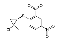 trans-1-chloro-cis-1-methyl-2-(2,4-dinitrophenylthio)cyclopropane结构式