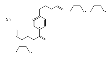 tributyl-(5-hepta-1,6-dien-2-yl-2-pent-4-enylphenyl)stannane结构式