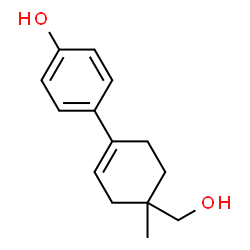 Phenol, 4-[4-(hydroxymethyl)-4-methyl-1-cyclohexen-1-yl]- (9CI) Structure