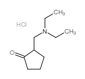 2-(diethylaminomethyl)cyclopentan-1-one,hydrochloride Structure