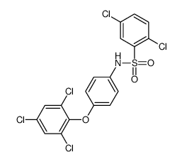 2,5-dichloro-N-[4-(2,4,6-trichlorophenoxy)phenyl]benzenesulfonamide Structure