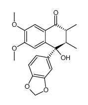(8R,7'S,8'R)-7'-Hydroxy-3,4-dimethoxy-3',4'-methylenedioxy-7-oxo-6.7',8.8'-neolignan Structure