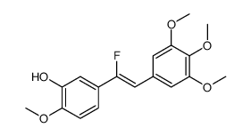 5-[1-fluoro-2-(3,4,5-trimethoxyphenyl)ethenyl]-2-methoxyphenol Structure