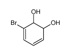 3-bromo-3,5-cyclohexadiene-1,2-diol结构式