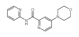2-Pyridinecarboxamide,4-(4-morpholinyl)-N-2-pyridinyl- Structure