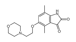 4,7-dimethyl-5-(2-morpholin-4-ylethoxy)-1H-indole-2,3-dione结构式