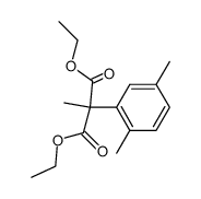 diethyl (2,5-dimethylphenyl)methylpropanedioate结构式