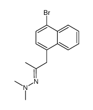 1-(4-bromo-1-naphthyl)-2-propanone N,N-dimethylhydrazone结构式