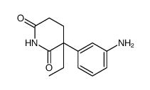 2,6-Piperidinedione, 3-(3-aminophenyl)-3-ethyl Structure