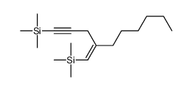 trimethyl-[4-(trimethylsilylmethylidene)dec-1-ynyl]silane Structure