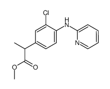 methyl 2-(3-chloro-4-(pyridin-2-ylamino)phenyl)propanoate结构式