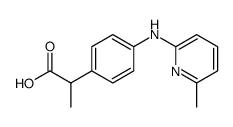 Benzeneacetic acid, α-methyl-4-[(6-methyl-2-pyridinyl)amino]结构式