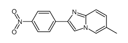 6-methyl-2-(4-nitrophenyl)imidazo[1,2-a]pyridine结构式