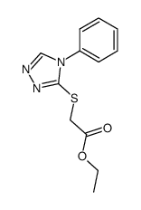 ethyl [(4-phenyl-4H-1,2,4-triazol-3-yl)sulfanyl]acetate结构式