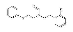 N-[2-(2-bromophenyl)ethyl]-N-(2-(phenylthio)ethyl)formamide结构式