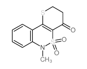 6-Methyl-2,3-dihydrothiopyrano[3,2-c][2,1]benzothiazin-4(6H)-one 5,5-dioxide picture
