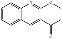 1-(2-甲氧基-3-喹啉基)乙酮结构式