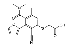 Acetic acid, 2-[[3-cyano-5-[(dimethylamino)carbonyl]-4-(2-furanyl)-6-methyl-2-pyridinyl]thio] picture