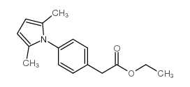 ethyl 2-[4-(2,5-dimethylpyrrol-1-yl)phenyl]acetate结构式