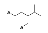 1-bromo-3-bromomethyl-4-methyl-pentane Structure