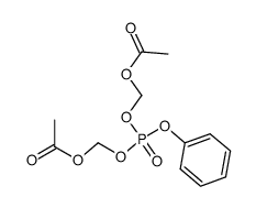 bis(acetoxymethyl)phenyl phosphate结构式